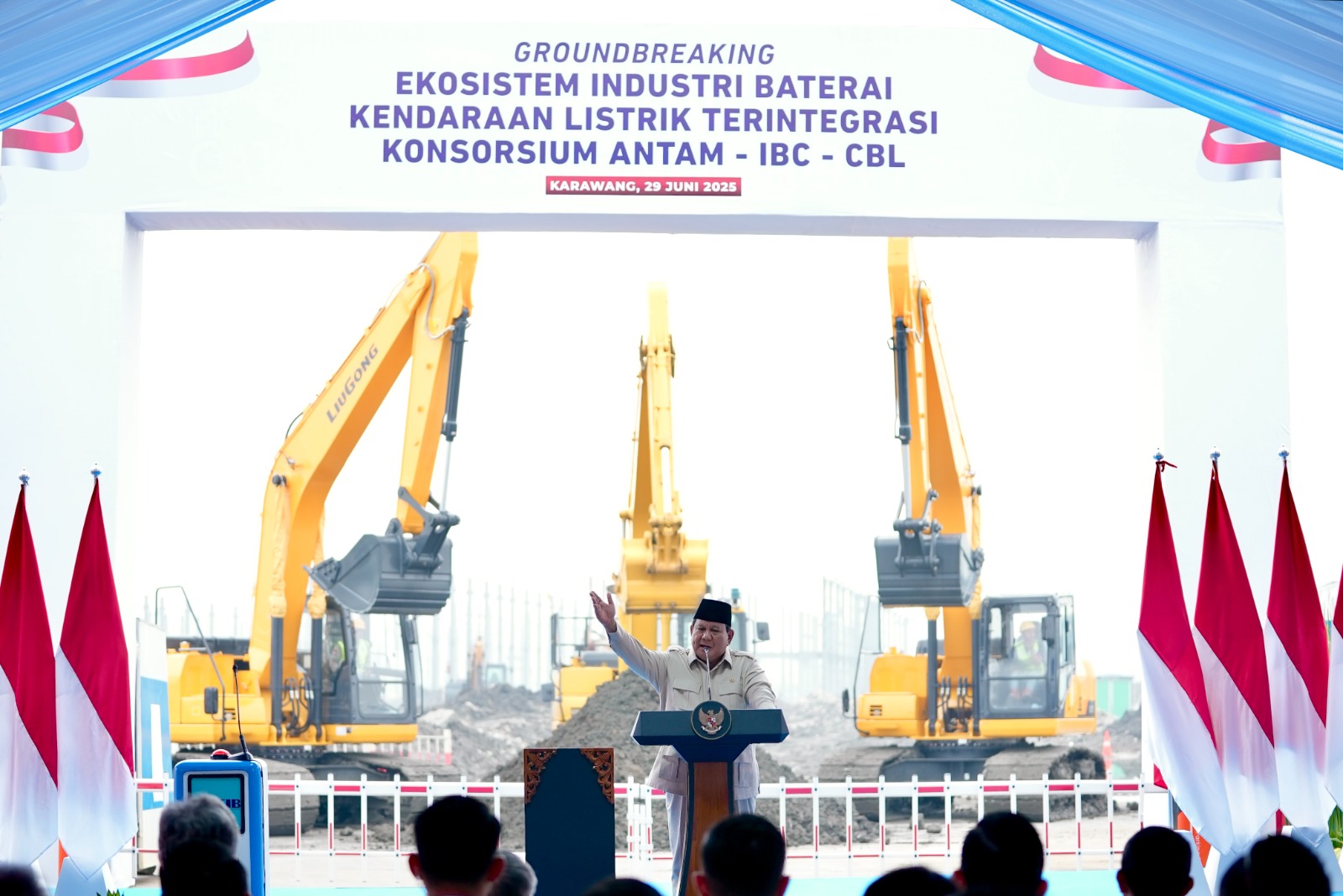 Presiden Prabowo Resmikan Proyek Ekosistem Baterai Listrik, Pertamina NRE Ambil Peran Utama di Industri Hijau