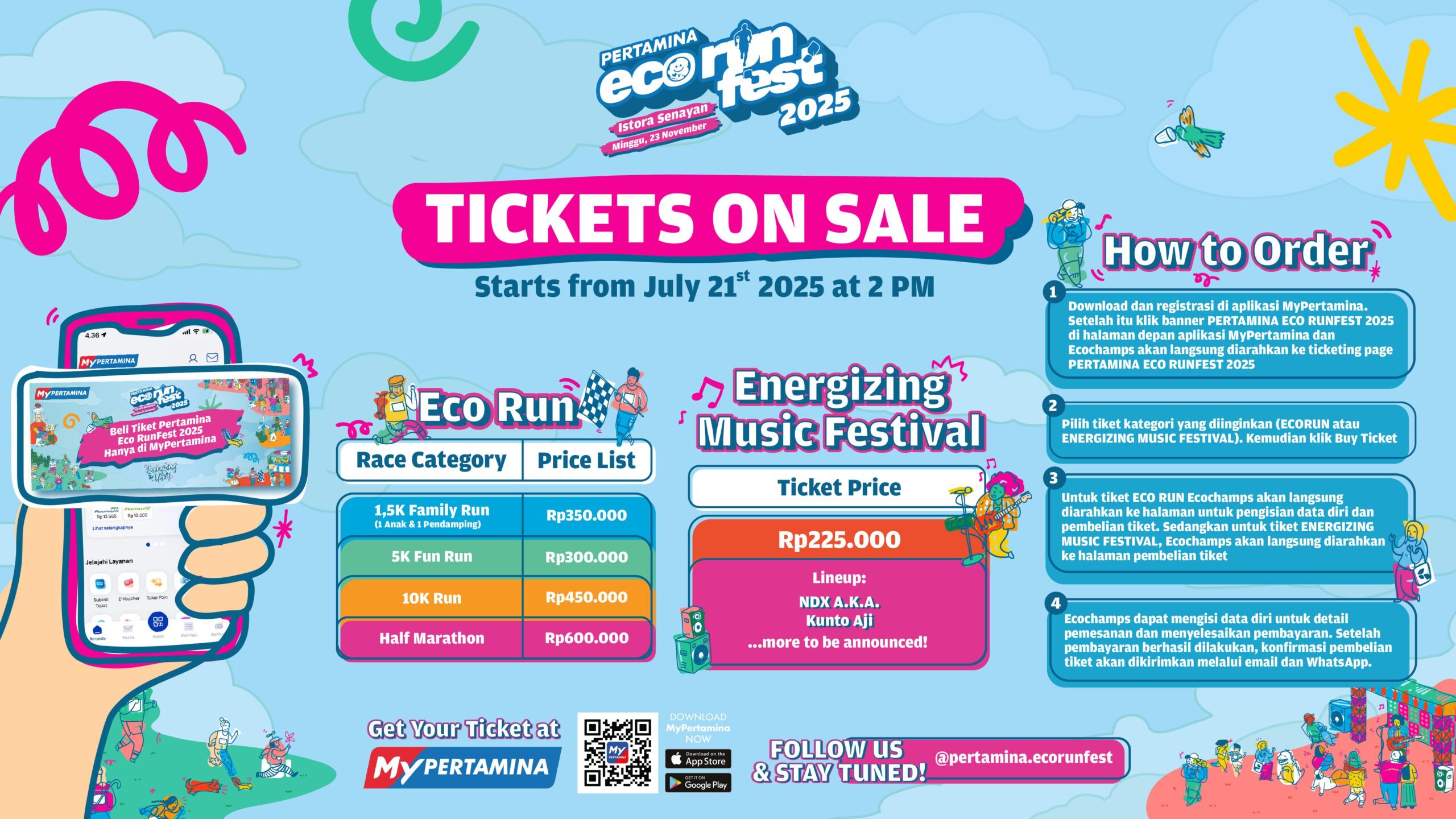 Jangan Sampai Kehabisan, Tiket Pertamina Eco RunFest 2025 Dibuka 21 Juli 2025 Pukul 14.00 WIB