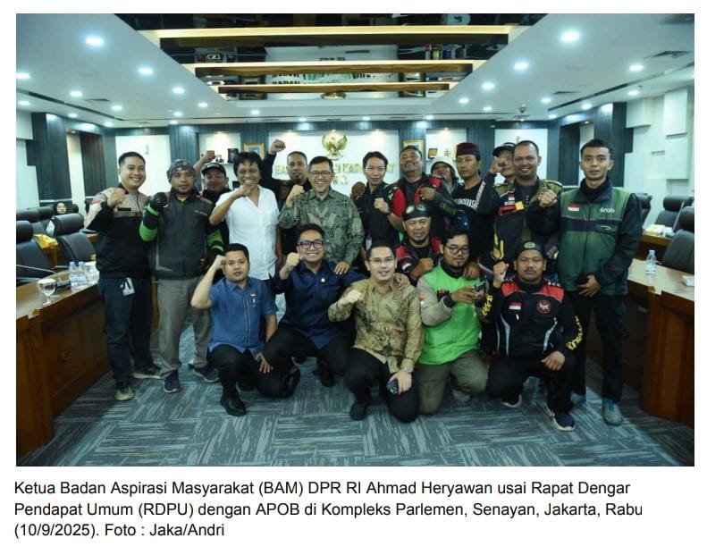 Potongan 10 Persen Ojol, BAM DPR : Bukan Hanya Dukung dan Aplikator Harus Menyanggupinya