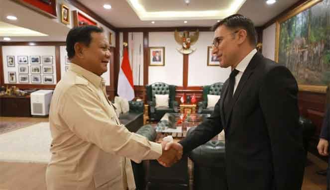 Menhan Prabowo Terima Kunjungan Dubes Turki
